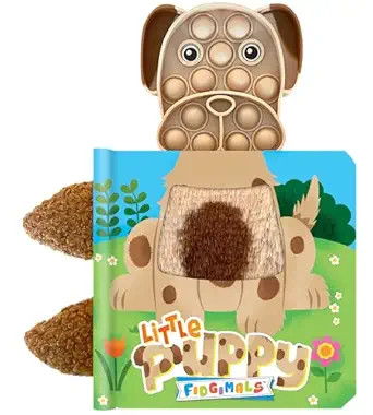 Fidgimals Little Puppy Animal Baby Book | Educational Children's Books, Sensory Board Book with P... | Amazon (US)