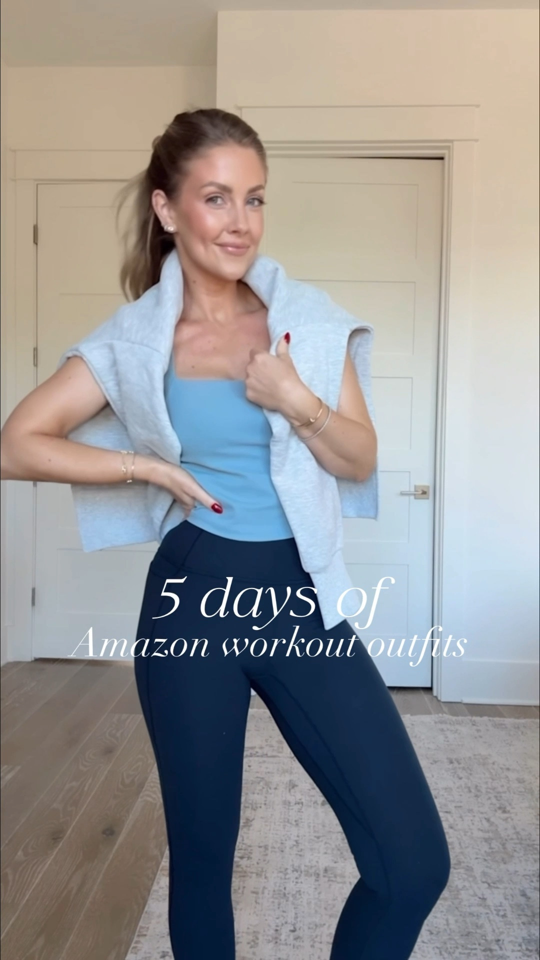 5 days of Amazon workout outfits!
I go true to size in everything - Small tops and sports bras / XS leggings 

#LTKFindsUnder50 #LTKPetite #LTKActive