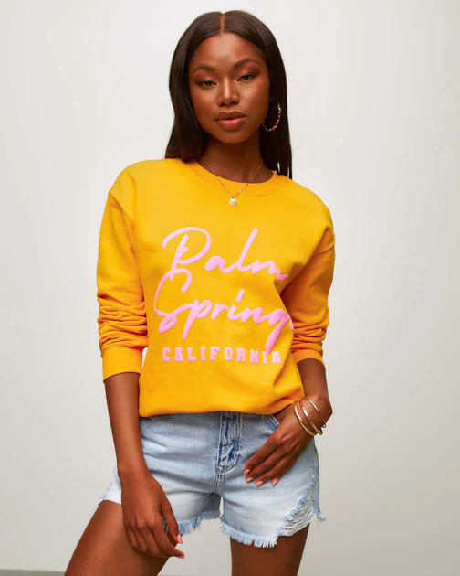 Palm Springs Cotton Blend Sweatshirt | VICI
