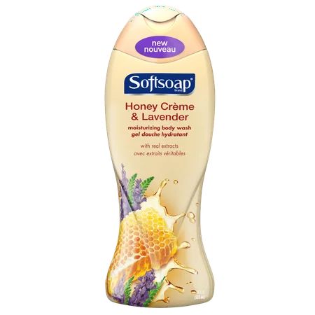 Softsoap Moisturizing Body Wash, Honey Creme & Lavender, 18 Ounce | Walmart (US)