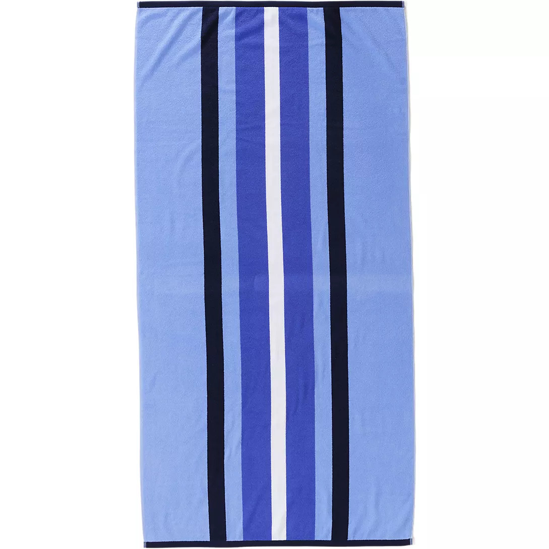Rugby Stripe Beach Towel | Lands' End (US)