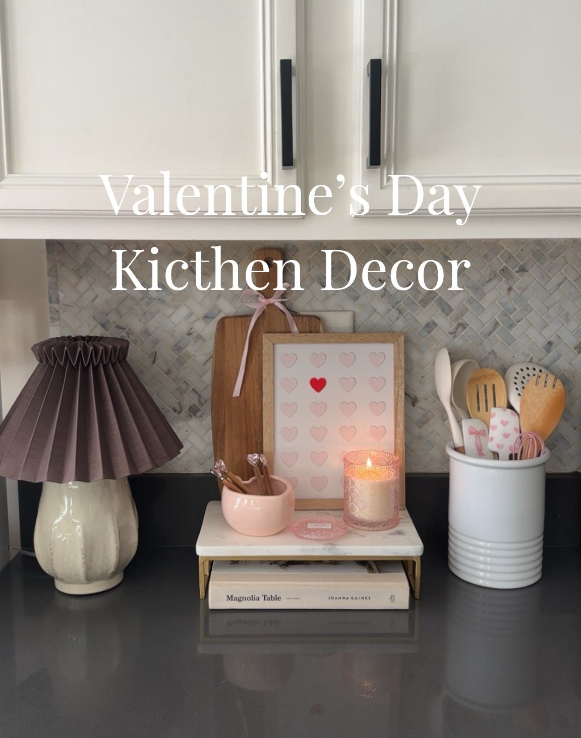 Valentine’s Day kitchen countertop decorations. LA JOLIE MUSE Santal Rose Scented Candle – Saffron, Rose & Leather | 6 oz Natural Soy Wax | 40 Hours Clean Burn | Valentines Day Gifts for Her | Elegant Home Decor

#LTKValentine #LTKHome #LTKSaleAlert