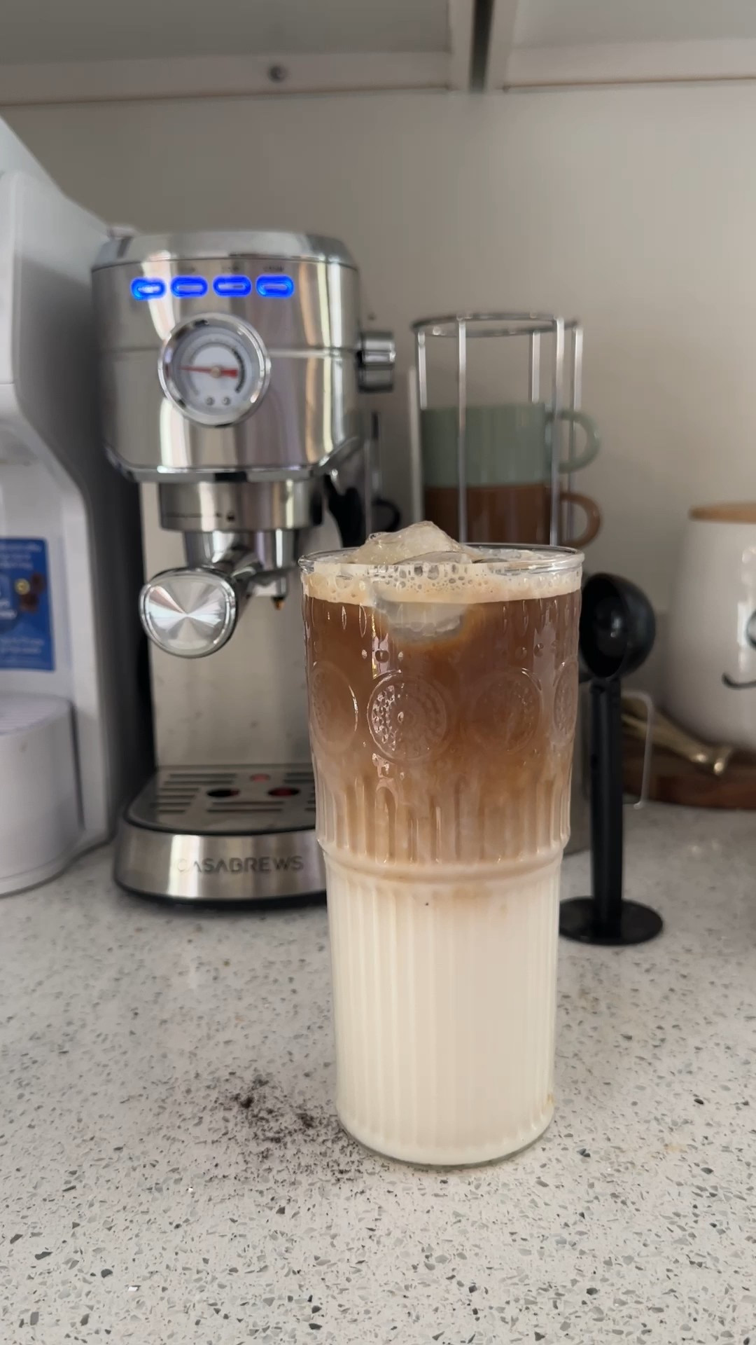 Afternoon lattes have become so easy with this espresso machine and tall glass cups with lids and straws.

#LTKHome #LTKOver40 #LTKSeasonal