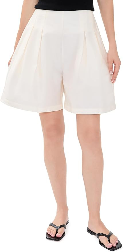 Chan Luu Women's Techno Taffeta Long Shorts | Amazon (US)