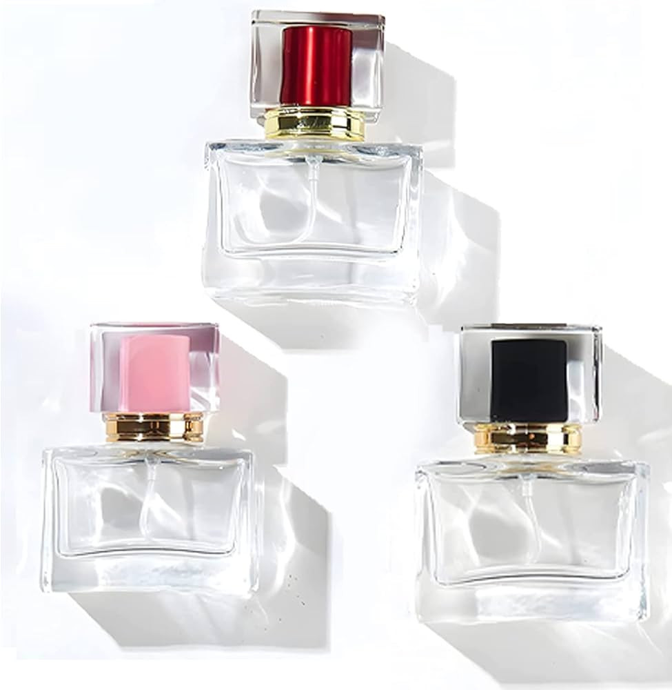 KIT TOWN Refillable Clear Glass Spray Perfume Bottle, 30ml High-Grade Empty Perfume Atomizer Bott... | Amazon (US)