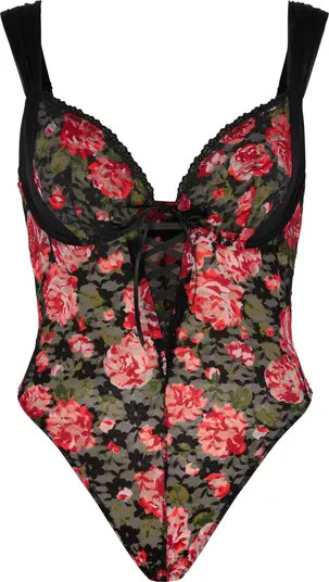 Sinful Rose Lace Teddy | Nordstrom