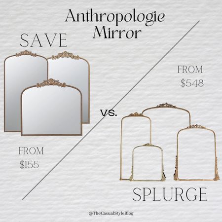 Save or splurge on the anthropologie mirror! 



#LTKunder100 #LTKFind #LTKhome