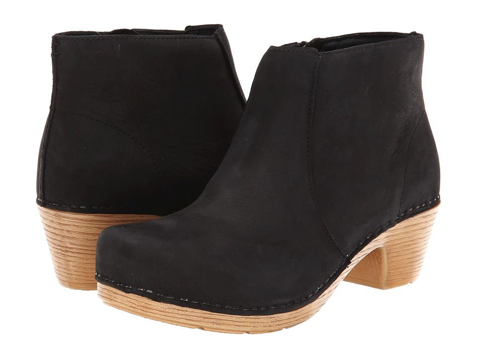 Dansko - Maria (Black Milled Nubuck) Women's Pull-on Boots | Zappos