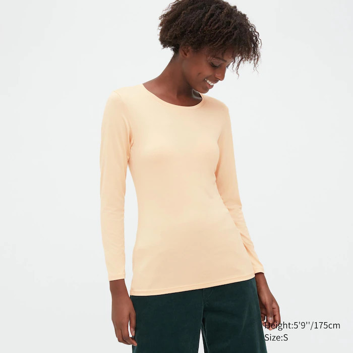 HEATTECH Crew Neck Long-Sleeve T-Shirt | UNIQLO (US)