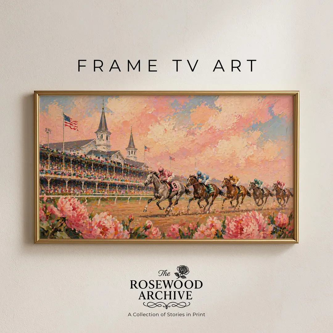Vintage Horse Race Frame TV Art: Classic Derby Scene (digital Download) 421 - Etsy | Etsy (Global)