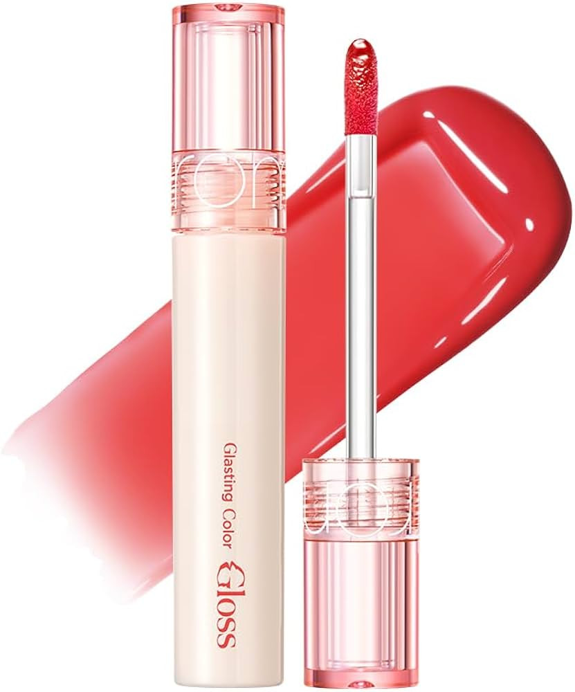rom&nd GLASTING COLOR GLOSS 07 Spring Fever - K-Beauty Plumping Lip Gloss for Angel Ring High-Shi... | Amazon (US)