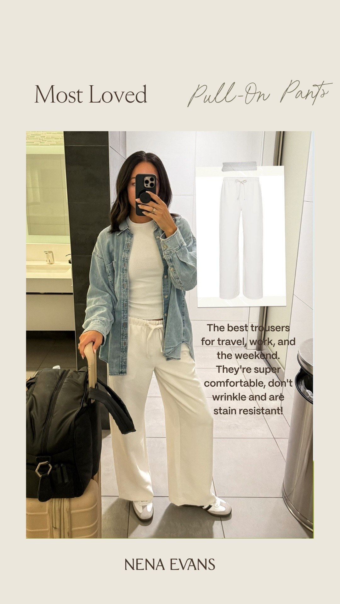 Your most loved last week! The best trousers for work and the weekend. They're super comfortable, don't wrinkle and are stain resistant 

spring outfit, spring style, spring fashion, errands outfit, casual outfit, casual pants, pull-on pants, travel outfit, airport outfit, mom outfit, postpartum outfit, pregnancy outfit

#LTKTravel #LTKmomlife #LTKSeasonal