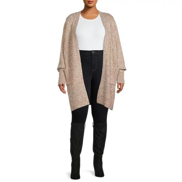 Terra & Sky Women's Plus Size Duster Cardigan - Walmart.com | Walmart (US)