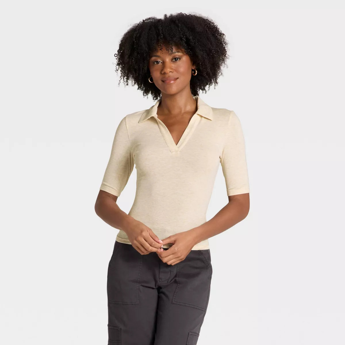 Women's Elbow Sleeve Polo Shirt - Universal Thread™ | Target