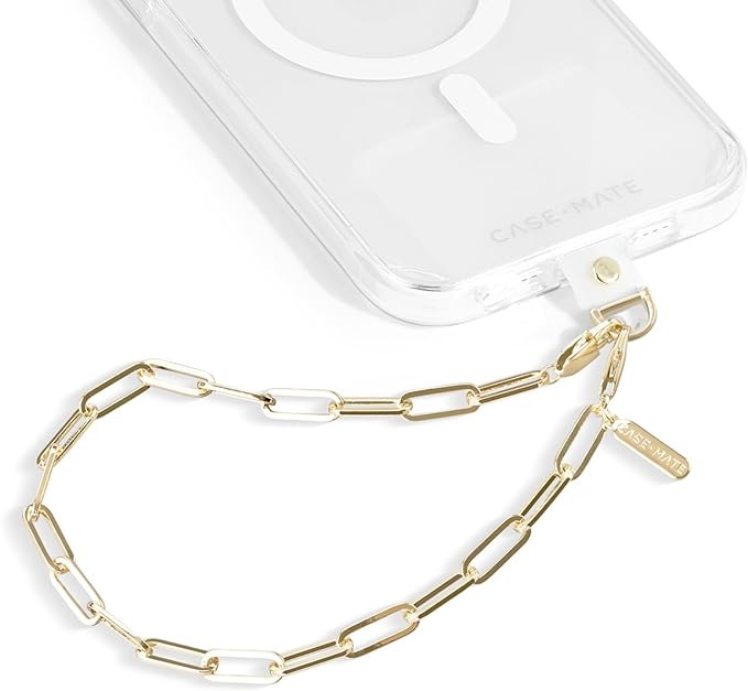 Case-Mate Phone Charm with Gold Metal Chain | Detachable Anti Theft Phone Strap | Hands-Free iPho... | Amazon (US)