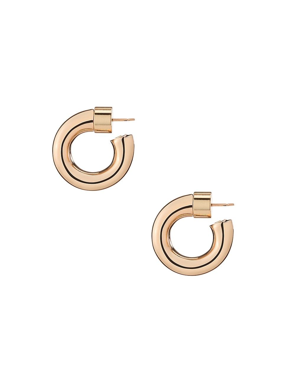Women's Samira 10K Gold-Plated Micro Huggie Earrings - Rose Gold | Saks Fifth Avenue