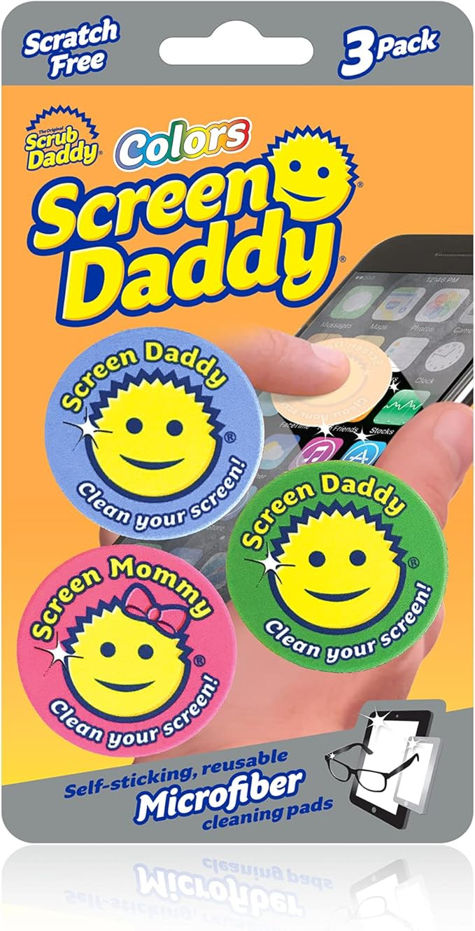 Scrub Daddy, Screen Daddy - Multi-color, Multi-use Microfiber Cleaning Pads for Electronic Screen... | Amazon (US)