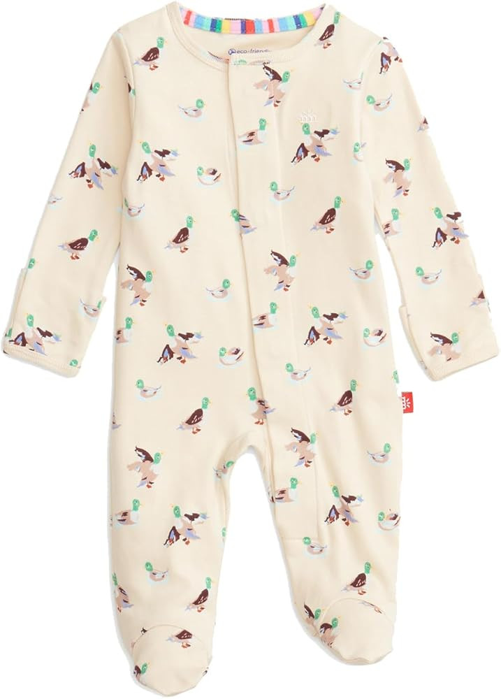 Magnetic Me 100% Organic Cotton Magnetic Baby Footie Pajamas | Super Soft Cotton Fabric | Availab... | Amazon (US)