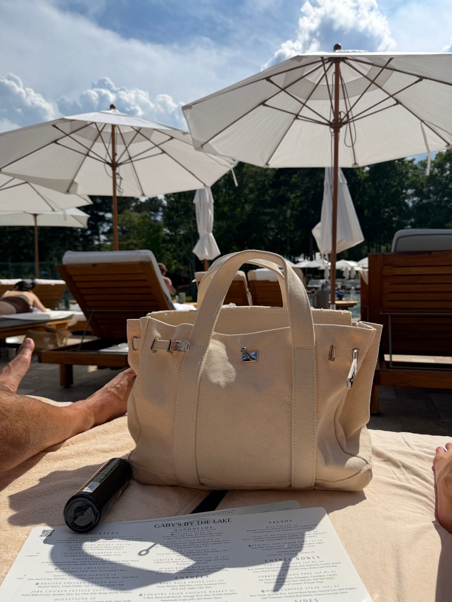 Perfect pool/beach tote! I want every color now.
￼