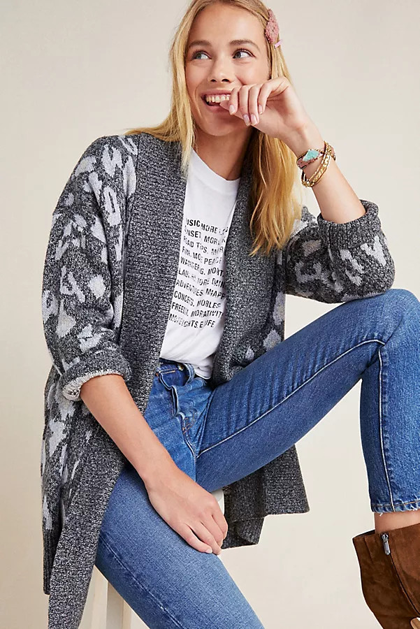 Molly Leopard Cardigan | Anthropologie (US)