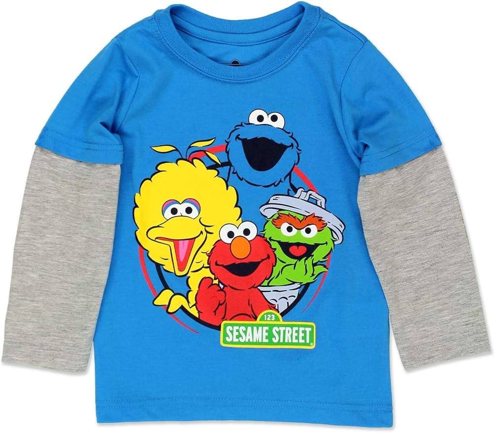 Sesame Street Elmo and Cookie Monster Boys Shirt for Infant and Toddlers | Amazon (US)