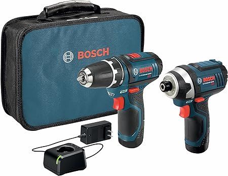 BOSCH CLPK22-120 12V Max Cordless 2-Tool 3/8 in. Drill/Driver and 1/4 in. Impact Driver Combo Kit... | Amazon (US)