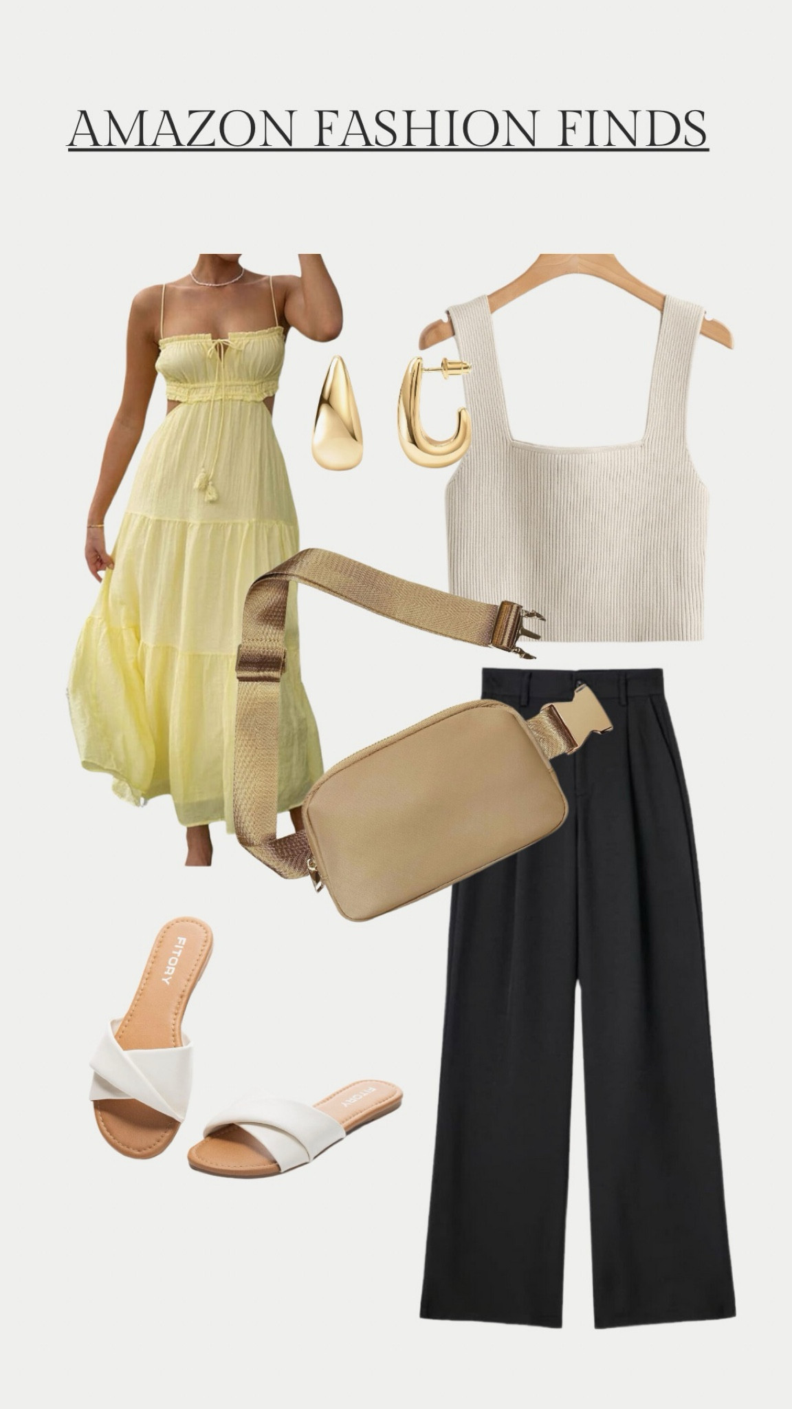 Amazon Fashion Finds🤍 outfit ideas, Amazon finds, spring and summer outfits, shoes, bag, dress💛 #ootd #outfitideas

#LTKfindsunder100 #LTKfindsunder50 #LTKstyletip