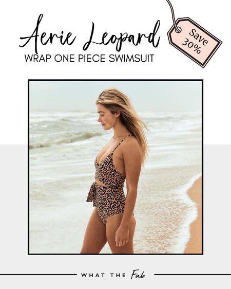 Aerie Leopard Wrap One Piece Swimsuit, leopard swimsuit, one piece swimsuit, swim, beach, swimwear, beachwear

#LTKSale #LTKswim #LTKsalealert