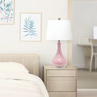 Modern Rose Pink Dimmable Table Lamp | Wayfair Professional