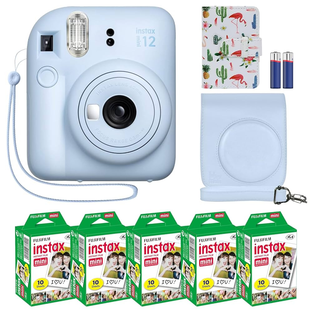 Fujifilm Instax Mini 12 Instant Camera + MiniMate Accessory Bundle & Compatible Custom Case + Fuj... | Amazon (US)