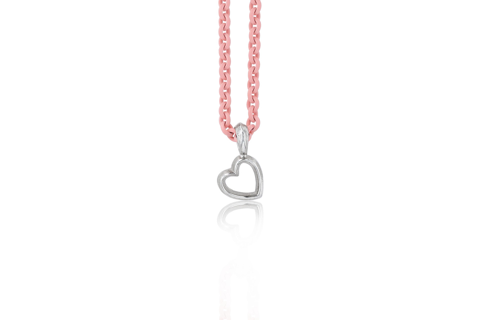 Love is Love Petit Pendant | Small Beveled Heart Pendant | Mignon Faget | Mignon Faget