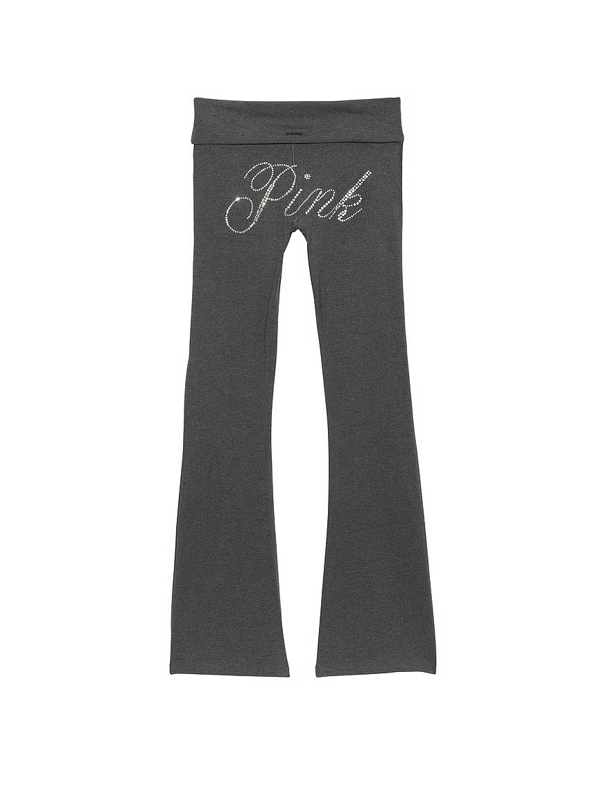 All Day Cotton Bling Foldover Flare Leggings | Victoria's Secret (US / CA )