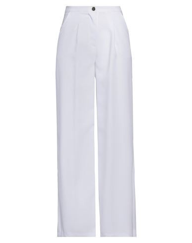 Think Woman Pants White Size XS Polyester | YOOX (US)