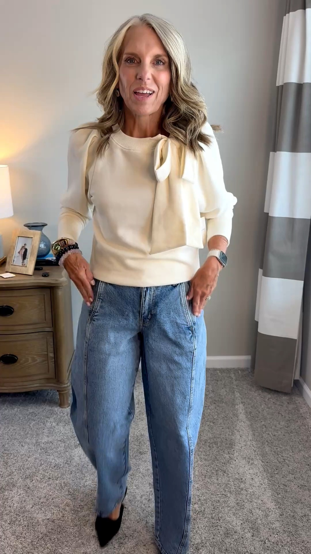 Stop it Walmart…you’re killing me. These are so GOOD. Wearing XS top and 0 jeans. These are some of the cutest barrel jeans I’ve tried on.

#LTKgrwm #LTKootd #LTKOver40