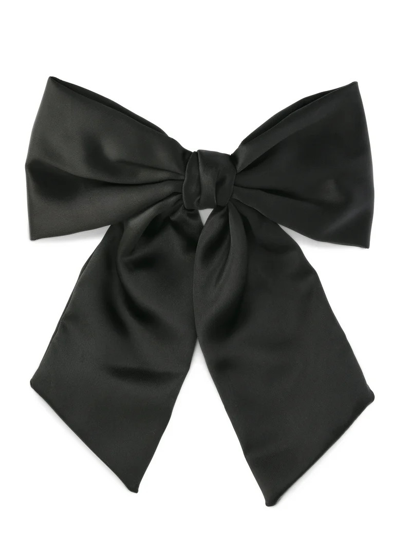 Time and Tru Bow Barrette, Black | Walmart (US)