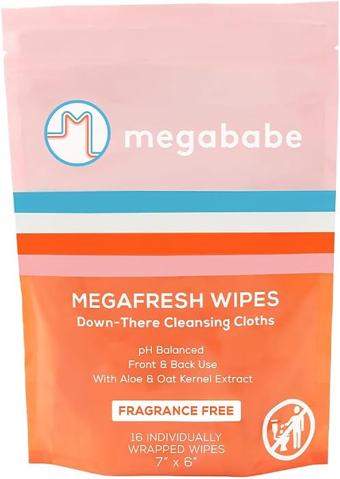 Megababe Megafresh Wipes | Unscented Cleansing Wipes for the Intimate Area | Summer and Hot Weath... | Amazon (US)