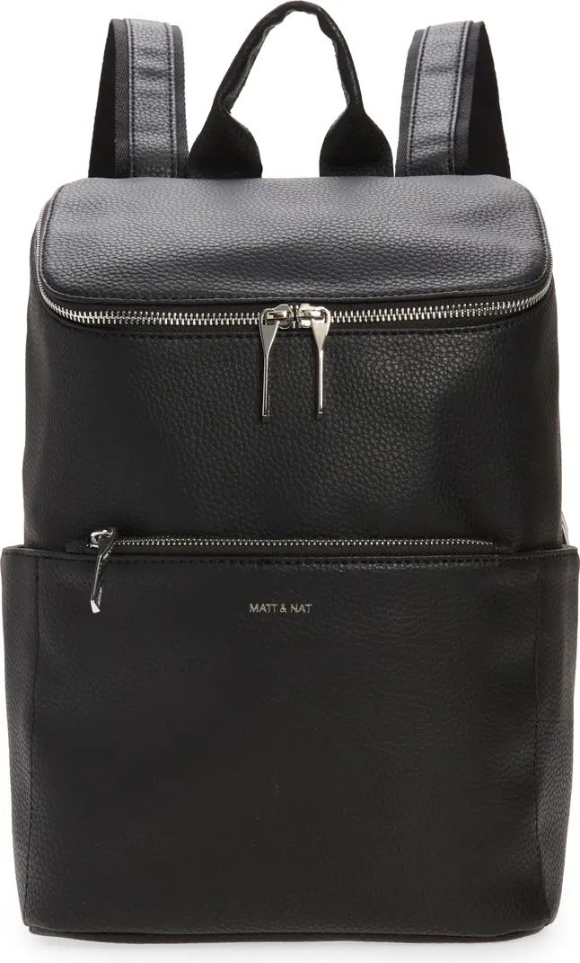 'Brave' Faux Leather Backpack | Nordstrom