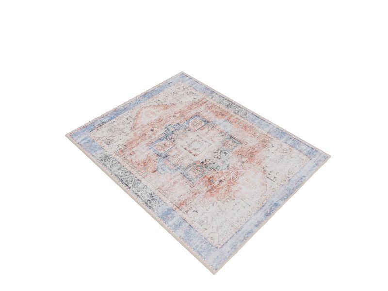 allen + roth with STAINMASTER Amelie 8 x 10 Coral Indoor Medallion Area Rug | Lowe's