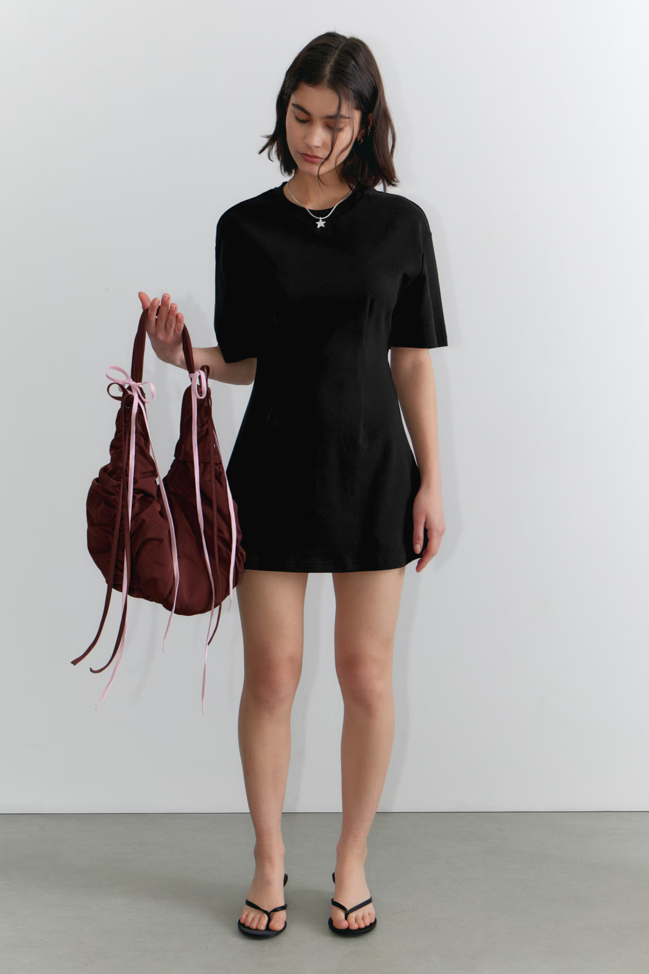 Structured Mini T-shirt Dress | H&M (UK, MY, IN, SG, PH, TW, HK)