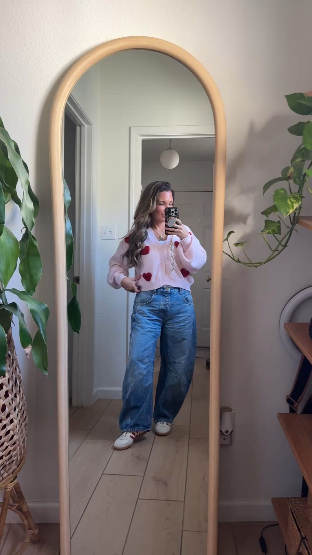 Wore this cutie outfit twice this weekend!!
Love my Walmart cardigan!! 
Wearing size medium in cardigan and size 28 in barrel jeans!! 



#LTKValentine #LTKPetite #LTKOver40