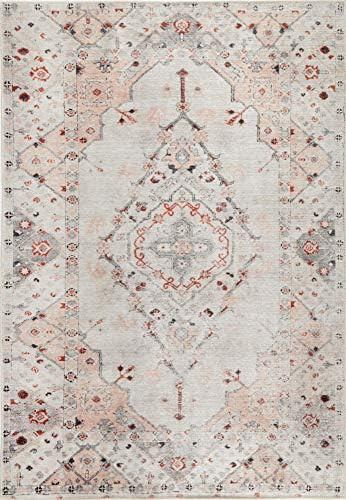 Sauville Ivory Blush Rug- Perfect for Living Rooms, Bedrooms, Dining Rooms/Easy to Clean, Durable... | Amazon (CA)