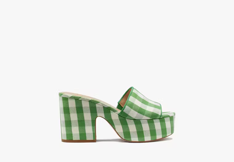 Ibiza Gingham Sandals | Kate Spade (US)