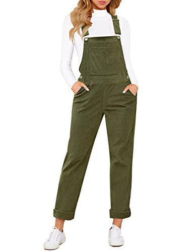 LookbookStore Boho Jumpsuit for Women Trendy Fall Clothes Women Spring Clothes Overall Shorts for Loose Fit Overall Shorts Loose Fit Winter Moss Size Small Fits Size 4 6 | Amazon (US)