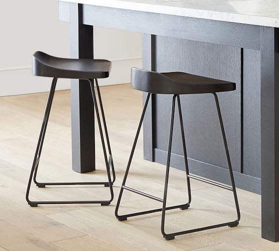Brenner Wood Bar & Counter Stools | Pottery Barn (US)