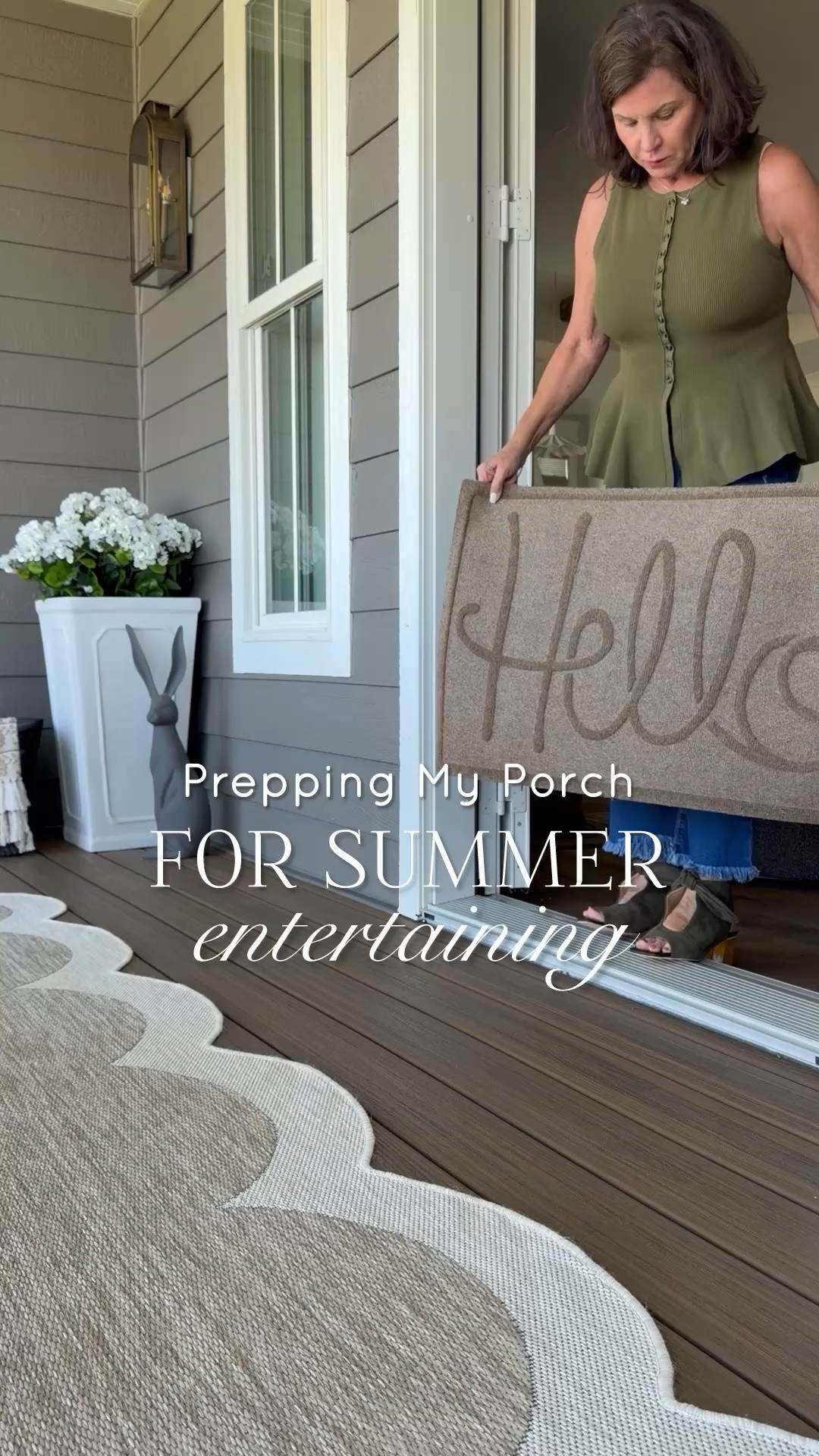 I prepped my porch for summer entertaining with @Wayfair outdoor finds! I’m using my two favorite summer rugs in this space. They’re so pretty with my flooring. The planters have a slimmer profile so they are perfect for smaller spaces. And how cute are the string lights?! They’re metal, so they should weather the elements well. I may leave them up all year. 

@Wayfair has a great selection of products for effortless, stylish, summer entertaining!


#ad #wayfair #wayfairpartner
#wishyouwerehere #outdoor

#LTKSeasonal #LTKHome #LTKSaleAlert