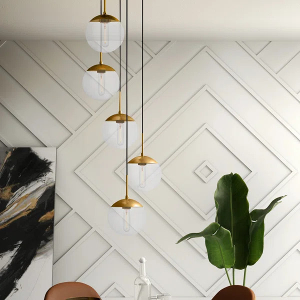 Yearby 5 - Light Cluster Globe Pendant | Wayfair North America