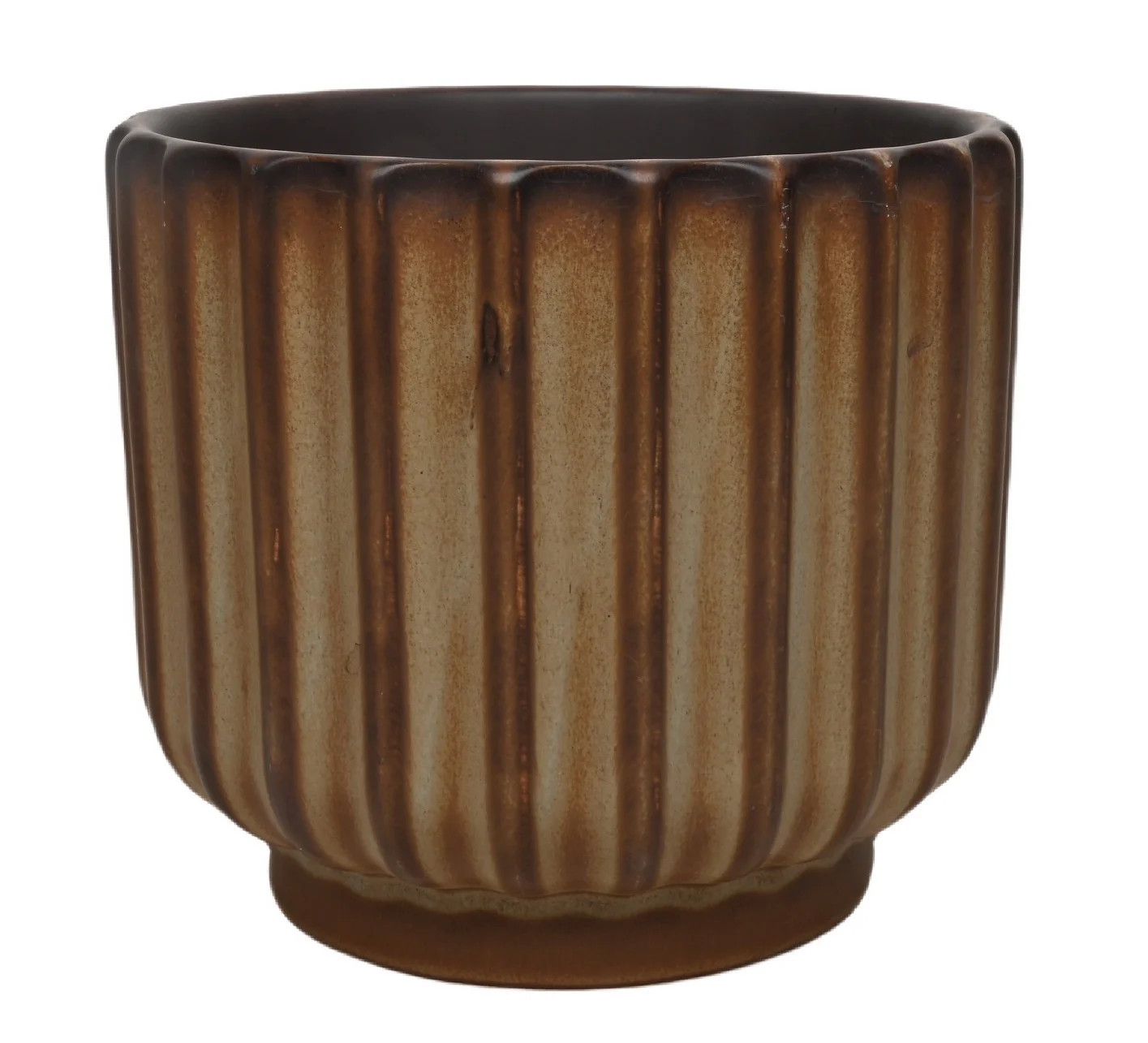 Rollback (2 pack) Better Homes and Gardens 6 in Black Ceramic Ridge Planter $5.88 Was $7.94 | Walmart (US)