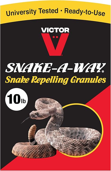 Victor VP364B-10 Snake-A-Way Outdoor Snake Repellent For Yard Powerful, Granules 10LB - Repels Ag... | Amazon (US)