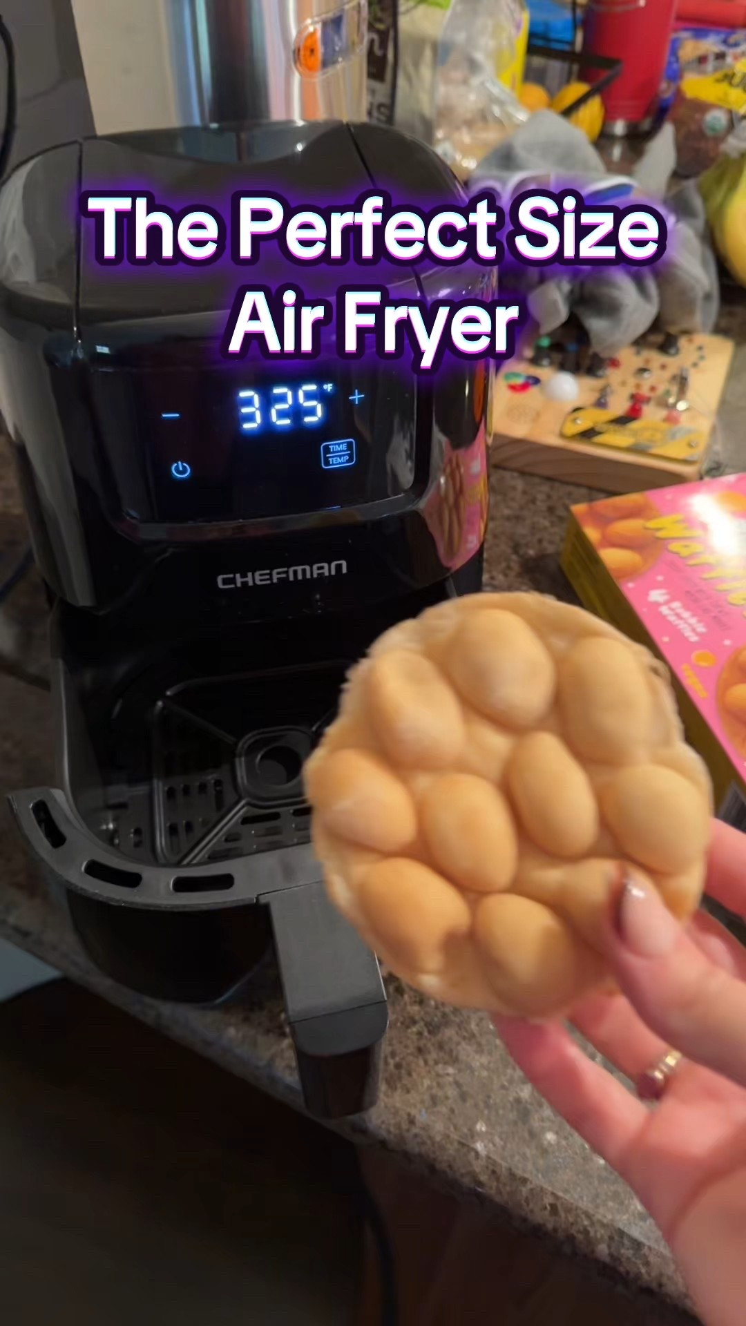This Chefman air fryer barely takes up any counter space and works so well! #chefman #airfryer 

#LTKHome #LTKGiftGuide #LTKfoodie
