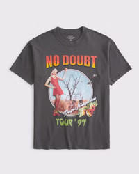 Women's Oversized No Doubt Graphic Tee | Women's Tops | Abercrombie.com | Abercrombie & Fitch (US)